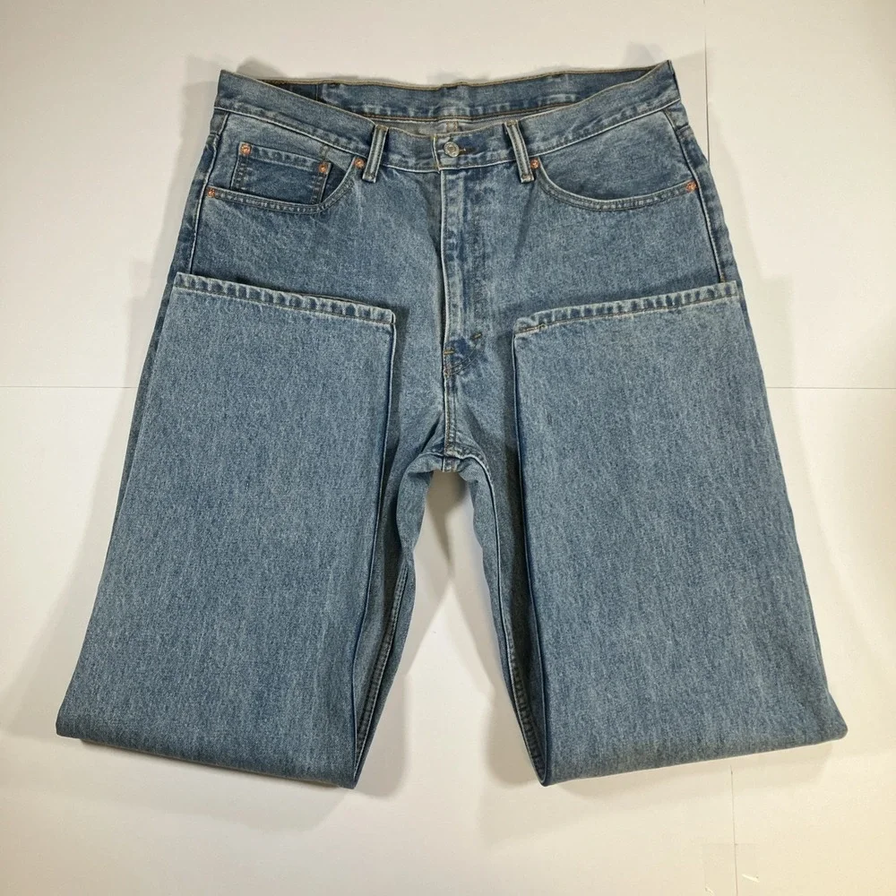 Levi's 550 Jeans Mens 38x32 Relaxed Fit Tapered Medium Wash Blue Denim